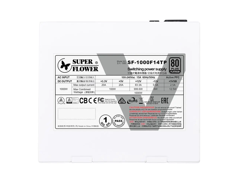 Блок живлення Super Flower Leadex V PLATINUM PRO 1000W (SF-1000F14TP) 421 фото