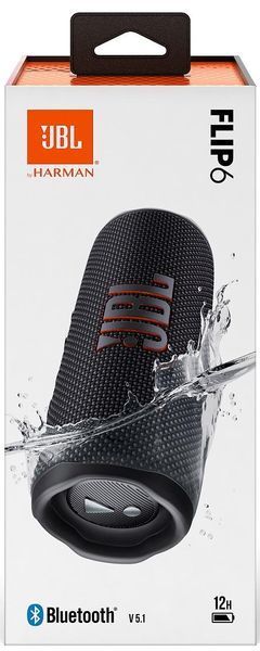 Портативна колонка JBL Flip 6 Black (JBLFLIP6BLK) 751 фото