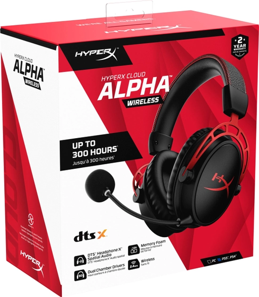 Навушники з мікрофоном HyperX Cloud Alpha Wireless Black (4P5D4AA) 772 фото