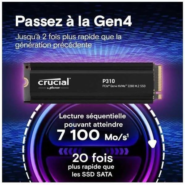 SSD накопичувач Crucial P310 1 TB (CT1000P310SSD5) 2357 фото