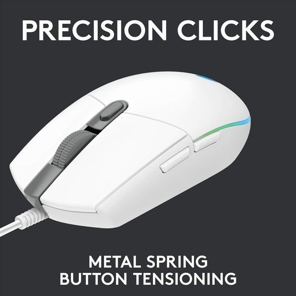 Миша Logitech G203 Gaming Lightsync RGB White (910-005797) 15694 фото