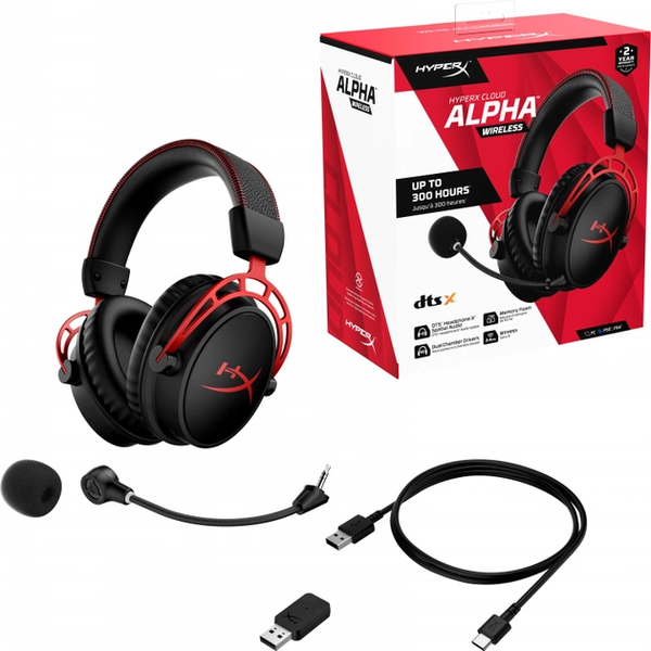 Навушники з мікрофоном HyperX Cloud Alpha Wireless Black (4P5D4AA) 772 фото