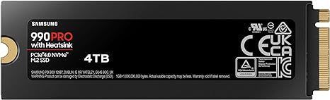 SSD накопитель Samsung 990 PRO with Heatsink 4 TB (MZ-V9P4T0CW) 66211 фото