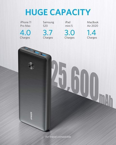 Зовнішній акумулятор (павербанк) Anker PowerCore III Elite 26000mAh 87W (A1291H11) 353352 фото