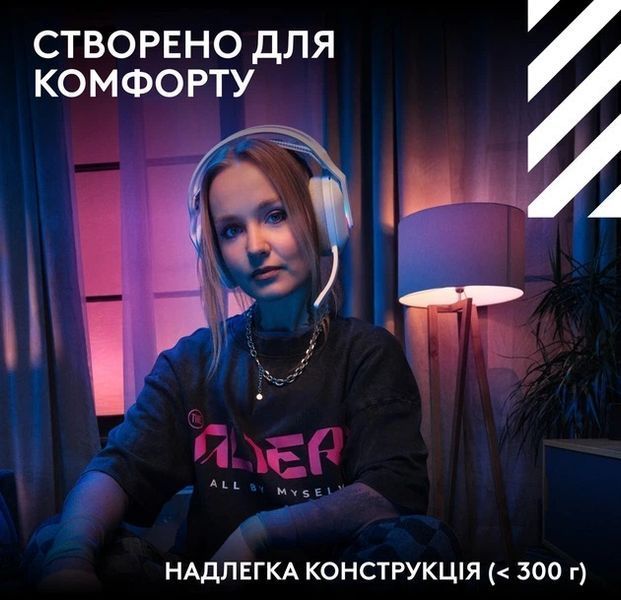 Навушники з мікрофоном Logitech G ASTRO A20 X Lightspeed White (939-002253) 34679 фото