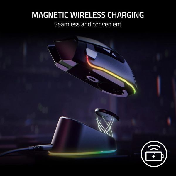 Док-станція для миші Razer Mouse Dock PRO + Wireless Charging Puck Bundle (RZ81-01990100-B3M1) 32572 фото