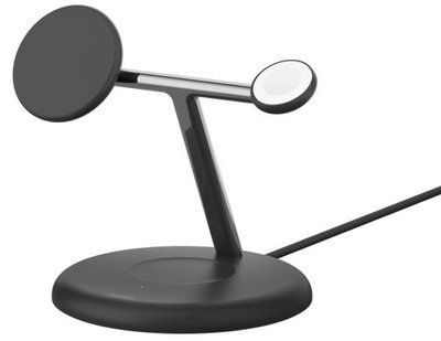 Бездротовий зарядний пристрій Belkin 3в1 Magnetic Qi2 Black (WIZ023VFBK) 32452 фото