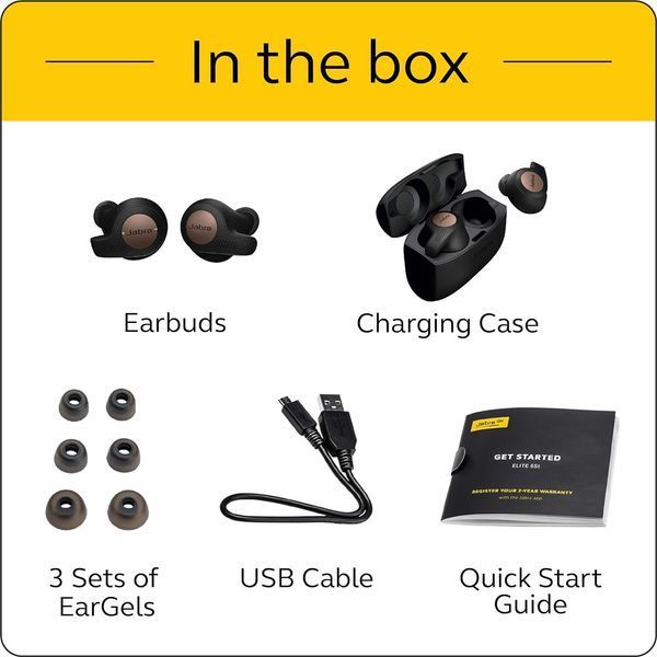 Навушники TWS JABRA Elite Active 65t True Copper Blue 665 фото