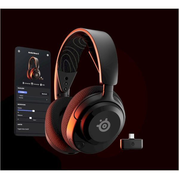 [Уцінка] Навушники з мікрофоном SteelSeries Arctis Nova 5 Black (61670) 194 фото