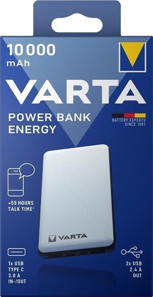 Зовнішній акумулятор (павербанк) Varta Power Bank 10000 мАч (57976) 653 фото