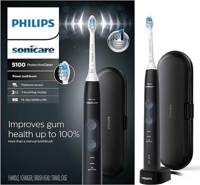 [Уцінка] Электрическая зубная щетка Philips Sonicare ProtectiveClean 5100 HX6850/60 5678276 фото