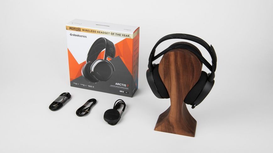 Наушники с микрофоном SteelSeries Arctis 7 Wireless Black 61463 фото
