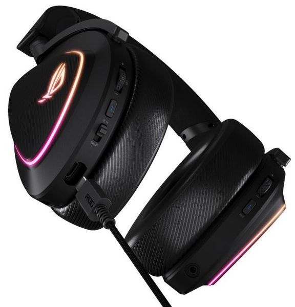 Навушники з мікрофоном ASUS ROG Delta II Black (90YH03W0-BHUA00) 4587 фото