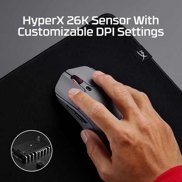 Миша HyperX Pulsefire Haste 2 Pro Gray (A1KY5AA) 3468 фото