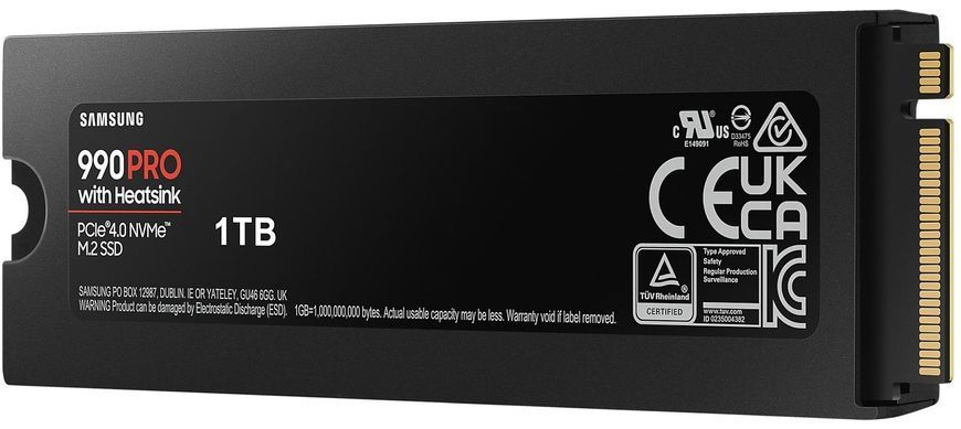 SSD накопичувач Samsung 990 PRO with Heatsink 1 TB (MZ-V9P1T0CW) 6526 фото