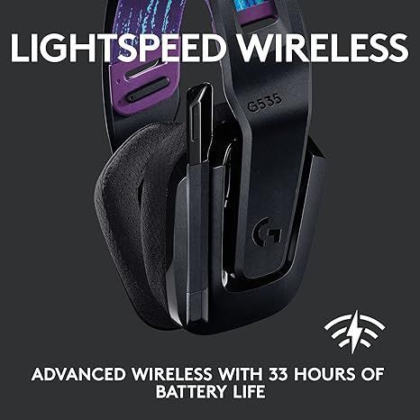 Наушники с микрофоном Logitech G535 Lightspeed Wireless Gaming Headset (981-000972) 215673 фото