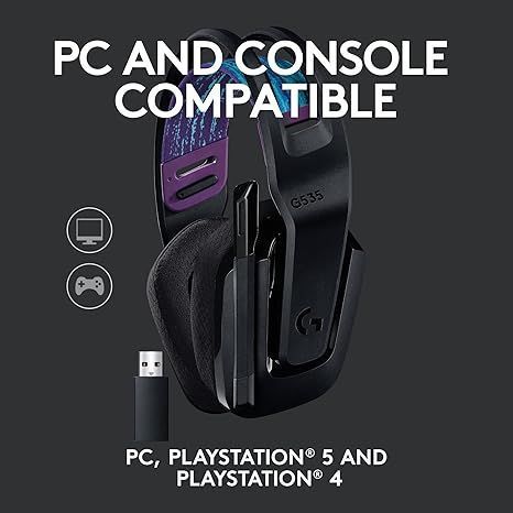 Наушники с микрофоном Logitech G535 Lightspeed Wireless Gaming Headset (981-000972) 215673 фото